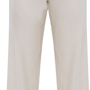 PrettyLittleThing White Chiffon Wide-Leg Trousers